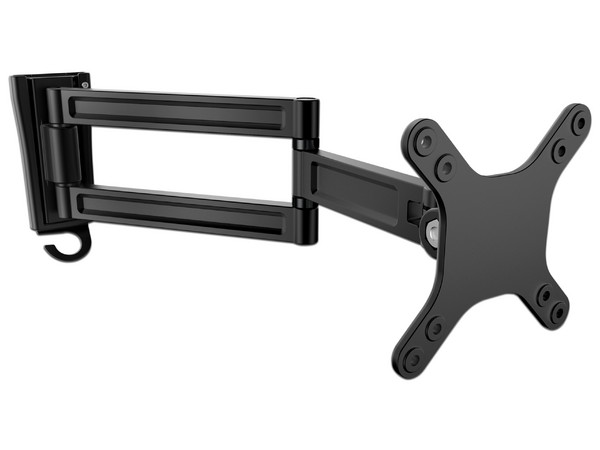 Soporte de pared StarTech de doble giro para Monitor, Montura VESA para Pantallas de 13