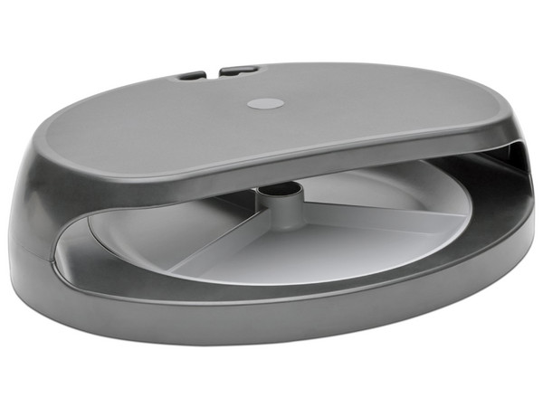 Base de soporte para monitor Tripplite con bandeja rotativa 360° para accesorios.