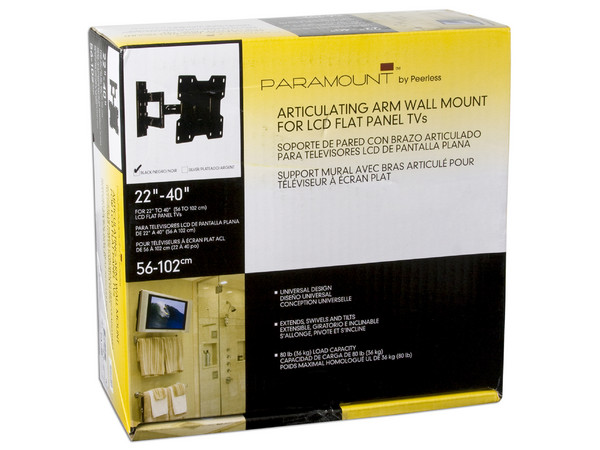 Paramount Soporte de Pared para TV LCD de Pantalla Plana de 22