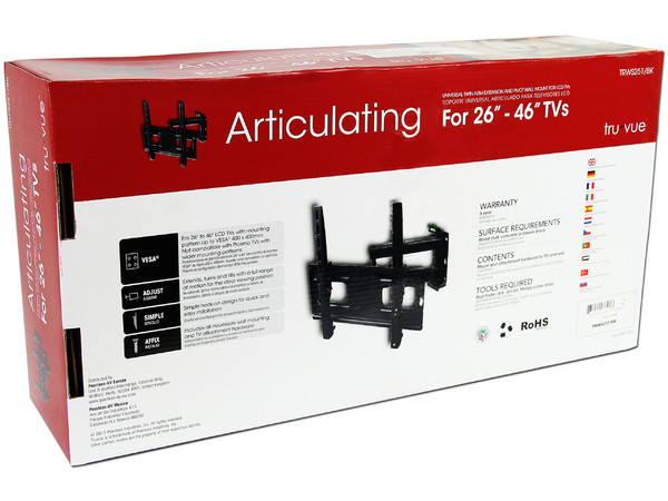 Soporte Articulado Universal Tru Vue para TV de Pantalla Plana de 26