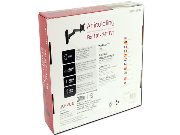 Soporte Articulado Universal Tru Vue para TV de Pantalla Plana de 10