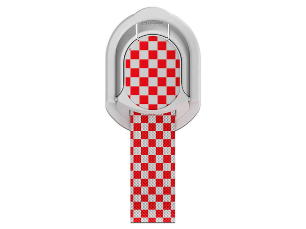Soporte universal PopSocket Ghostek GHOLP006 para smartphone con imán para automóvil. Color Blanco y Rojo.