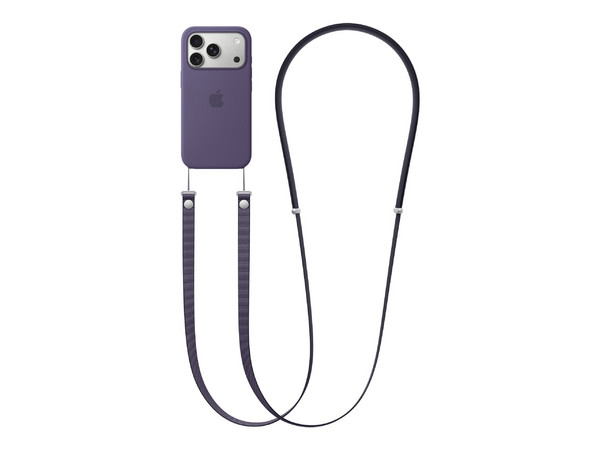 Correa Cruzada Apple MGGJ4ZM/A para Fundas de iPhone, Polietileno, Largo de Hasta 2m. Color Morado.