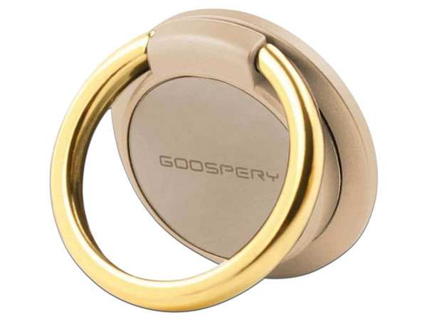 Soporte GOOSPERY 342319 Mercury para smartphone con base tipo anillo universal. Color Oro.
