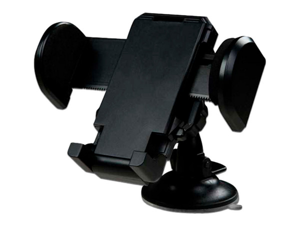 Soporte MyBat OTHHOMEHOD51WP para smartphone y auto 2 en 1 ajustable universal. Color Negro.