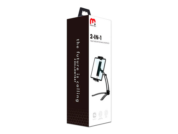 Soporte de escritorio MyBat ROTHMNUSU001 para smartphones y tablets universal. Color Negro.