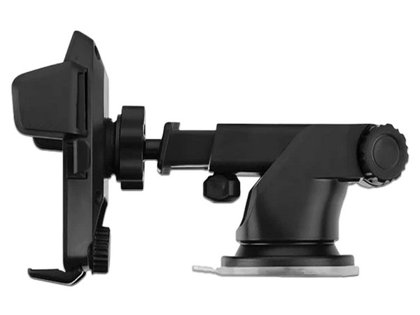 Soporte MyBat OTHHOMEHOD139 para smartphone y auto ajustable universal con base de succión y gel articulación de 360 grados brazo reforzado para superficies planas. Color Negro.