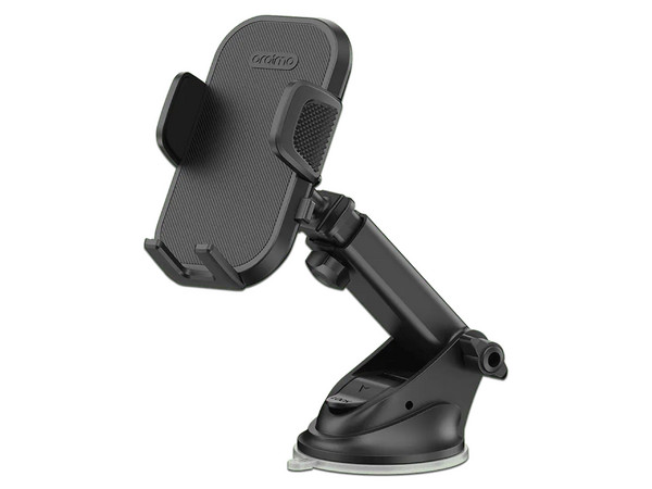 Soporte Para Smartphone Para Automovil Oraimo Hydra 4, Soporta Dispositivos de 55 mm a 95 mm, Rotación 360 Grados. Color Negro.