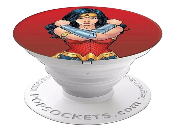 Soporte universal PopSockets con adhesivo para smartphone diseño Mujer Maravilla.