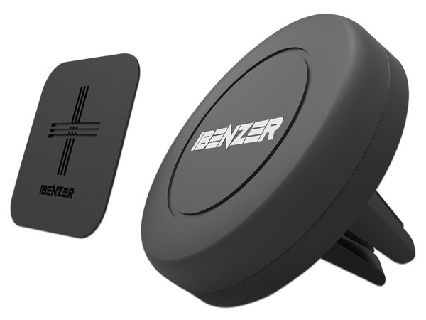 Soporte universal magnético iBenzer AV01BK para smartphone y auto. Color Negro.
