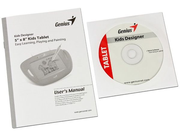 Tableta Infantil Genius Kids Designer, para aprender, jugar y pintar.