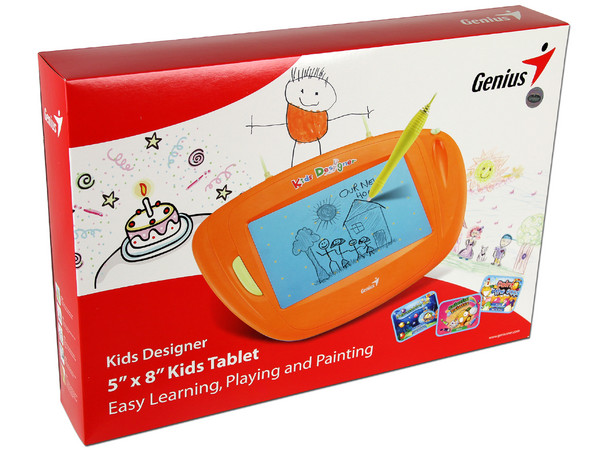 Tableta Infantil Genius Kids Designer, para aprender, jugar y pintar.