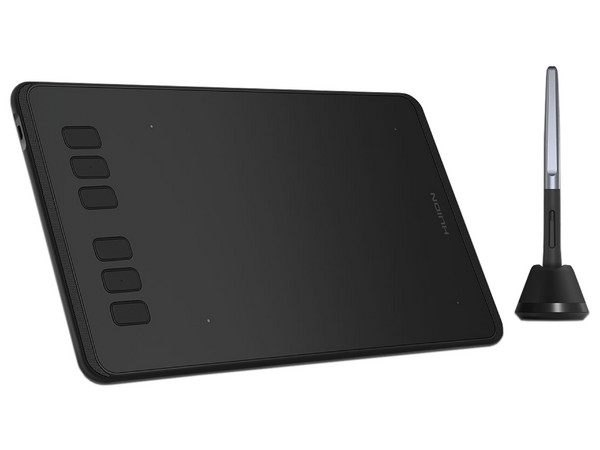 Tableta Gráfica HUION H640P, 5080 LPI, USB. Color Negro.