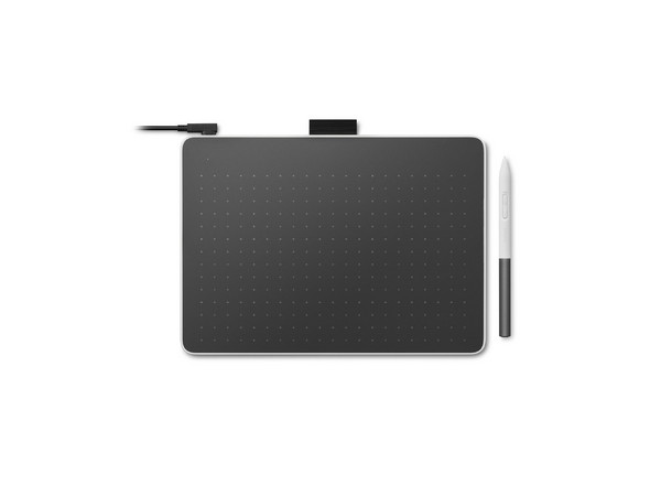 Tableta Grafica Wacom One Medium, Área de Trabajo de 13.5 x 21.6 cm, USB Tipo C, Bluetooth 5.1, Color Negro.