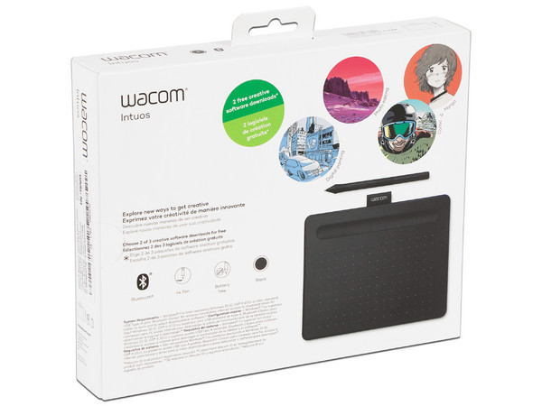 Tableta Gráfica Wacom Intuos Creative Pen Small, Bluetooth. Color Negro.