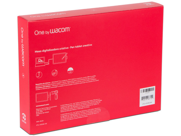 Tableta Gráfica Wacom One Small, USB. Color Negro.