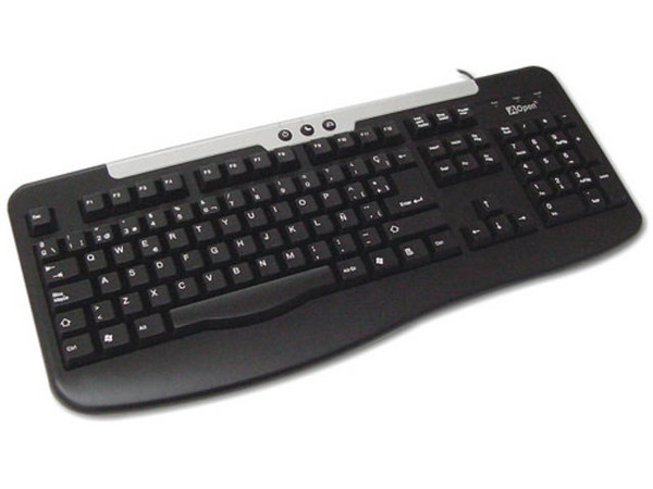 Teclado AOpen Multimedia KB-821 color Negro