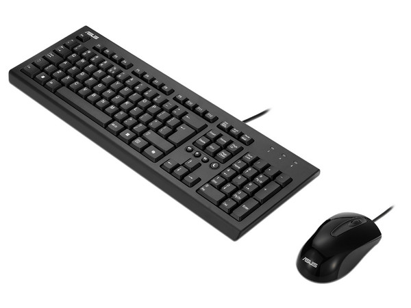 Kit de Teclado y Mouse ASUS U2000, USB, Color Negro.