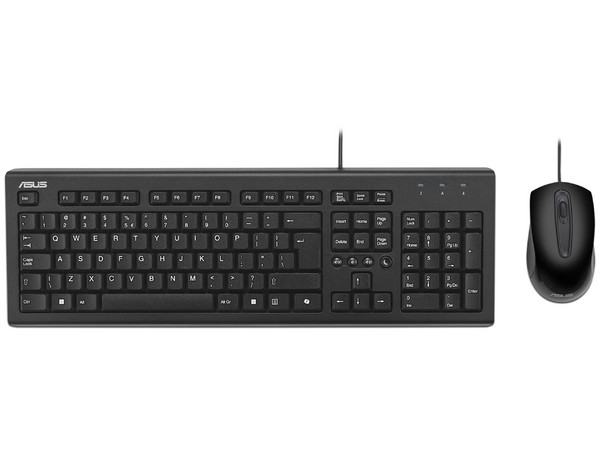 Kit de Teclado y Mouse ASUS U2000, USB, Color Negro.