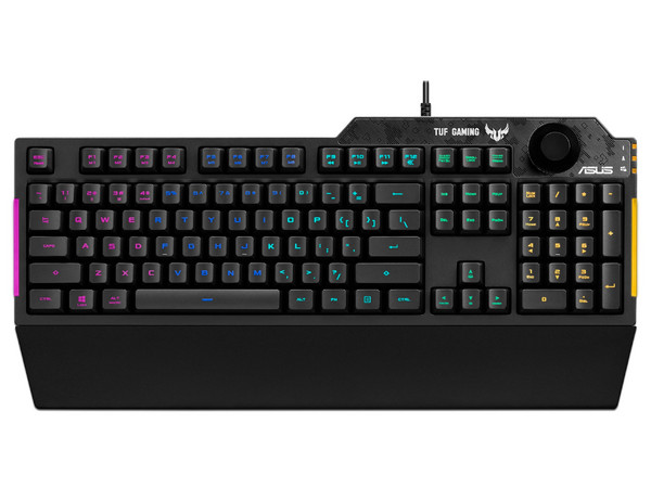 Teclado Gamer ASUS TUF GAMING K, Membrana, RGB, USB. Color Negro.