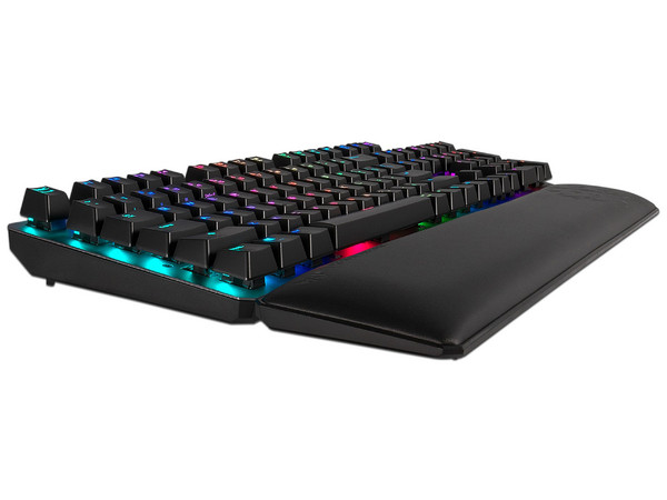 Teclado Mecánico Gamer ASUS TUF Gaming K7 RGB, IP56, Aluminio Aeronáutico, USB 2.0. Color Negro. (Versión en Inglés)