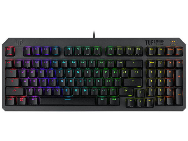 Teclado ASUS TUF K3 Gen II RA07 Óptomecánico, Teclas Programables, Iluminación RGB, Color Negro.