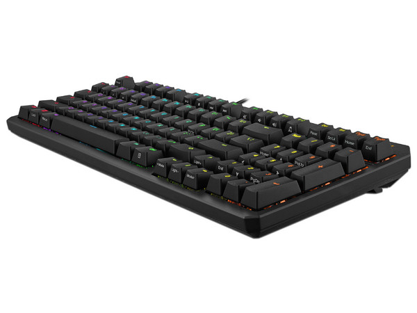Teclado ASUS TUF K3 Gen II RA07 Óptomecánico, Teclas Programables, Iluminación RGB, Color Negro.