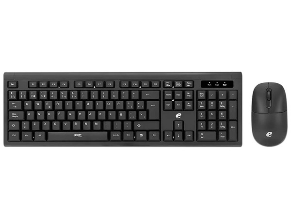 Kit de Teclado y Mouse Acer Inalambrico, EKW111, Color Negro.