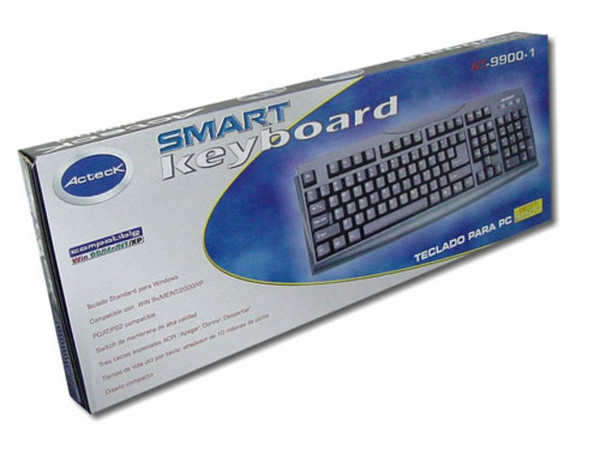 Teclado Acteck Convencional, color negro.