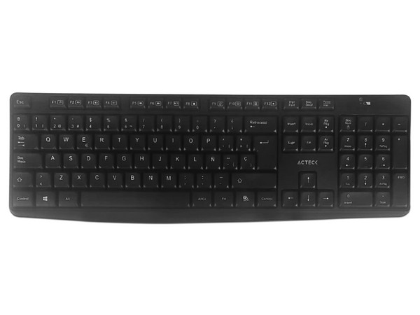 Teclado y Mouse Inalámbrico Creator MK440, inalámbrico, Color Negro.