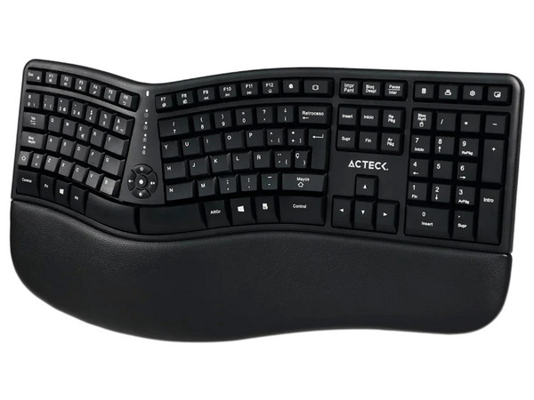 Kit de Teclado y Mouse Acteck Creator Virtuos Fitt MK770, Ergonómico, Bluetooth, Color Negro.