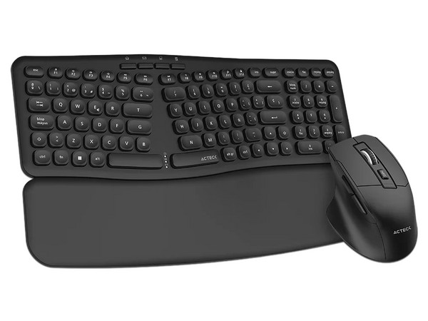 Kit de Teclado y Mouse Acteck Creator Ultra Confort Mk650, Color Negro.