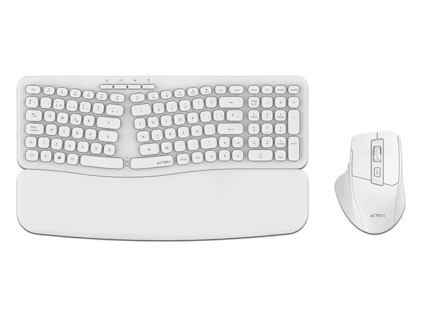 Kit de Teclado y Mouse Acteck Creator Ultra Confort MK650, Inalámbrico, Color Blanco.