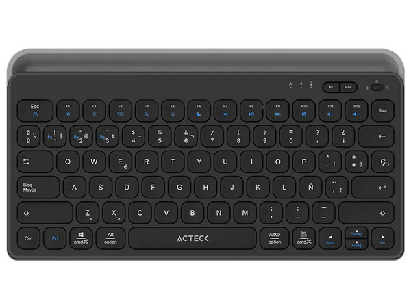 Teclado Acteck alámbrico con conexión USB, diseño compacto, teclas de perfil bajo y distribución en español