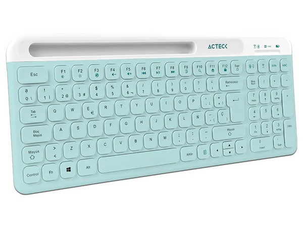 Kit de Teclado y Mouse Acteck Virtuos Silk MK720, Receptor USB, Color Verde.
