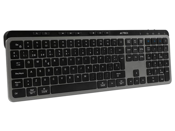 Kit de Teclado y Mouse Acteck Creator Krea MK755, Inalámbrico, Receptor Bluetooth, 2000DPI, Color Negro. Español