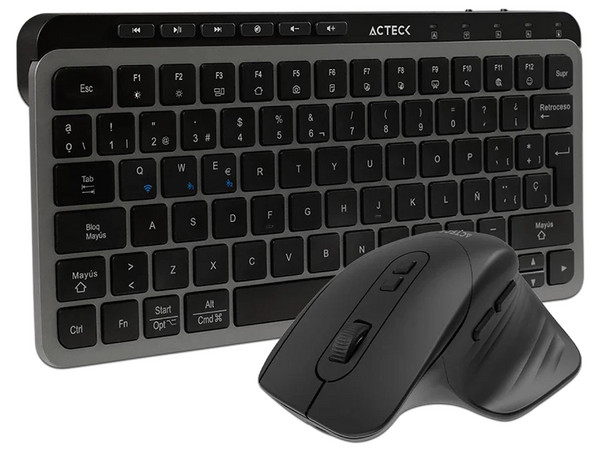 Kit Teclado y Mouse Inalámbrico Acteck Krea MK750: 2.4GHz, Rango 10m.