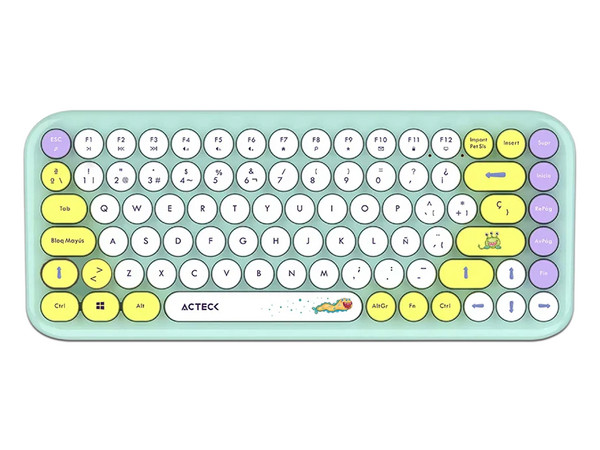 Kit de Teclado y Mouse Acteck Creator Chic K-Colors MK480, Receptor USB, Color Verde.