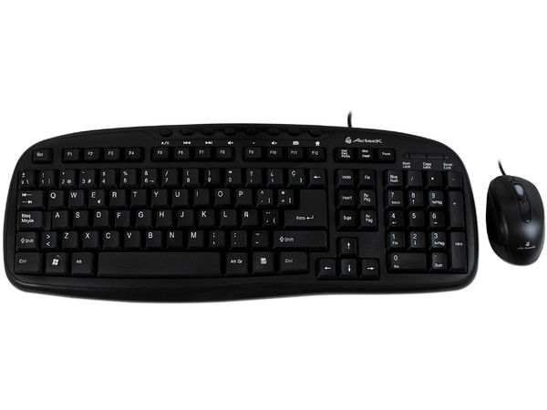 Teclado Multimedia y Mouse óptico Acteck AK2-3000, USB