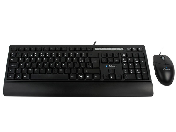Teclado y Mouse Acteck Ultra Slim Design, Color Negro