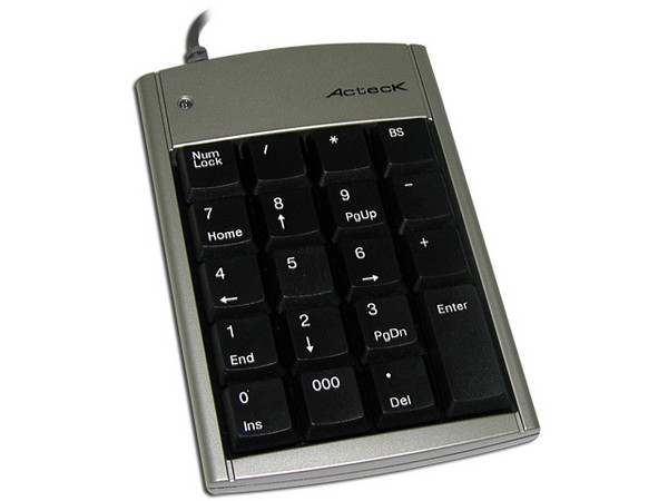 Acteck Keypad G7 Teclado Numérico Portátil, USB
