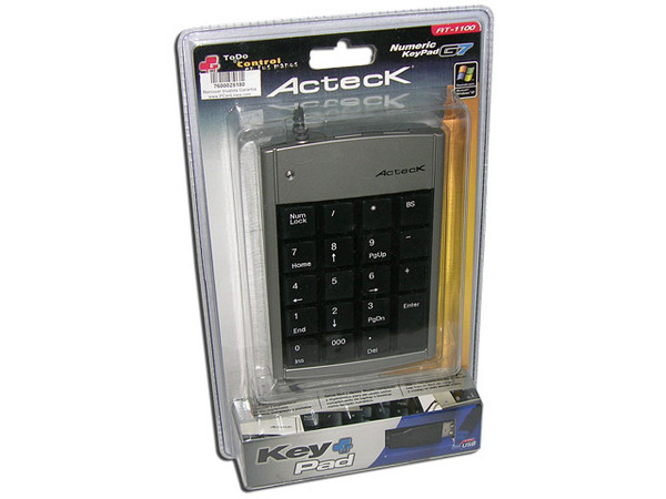Acteck Keypad G7 Teclado Numérico Portátil, USB