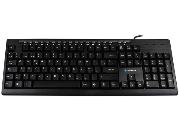 Teclado Acteck Media Soft Touch Key, PS/2. Color Negro