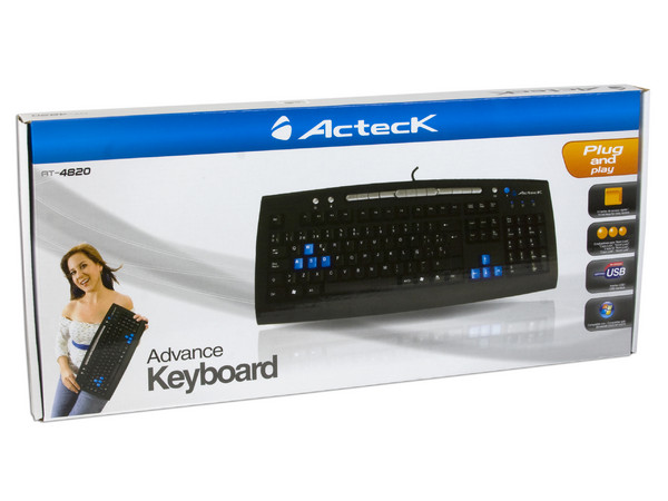 Teclado Acteck Advance, USB. Color Negro   