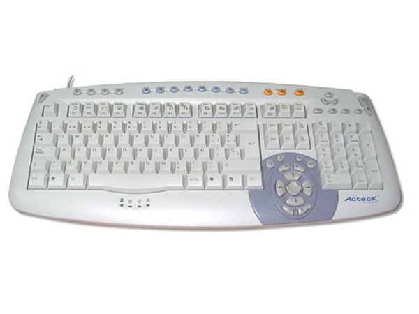 Teclado Acteck AT-6000XP Multimedia Smart Office XP, PS/2