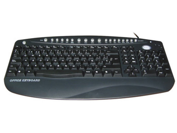 Teclado Acteck AT-8810 Smart Office XP, PS/2, Color Negro