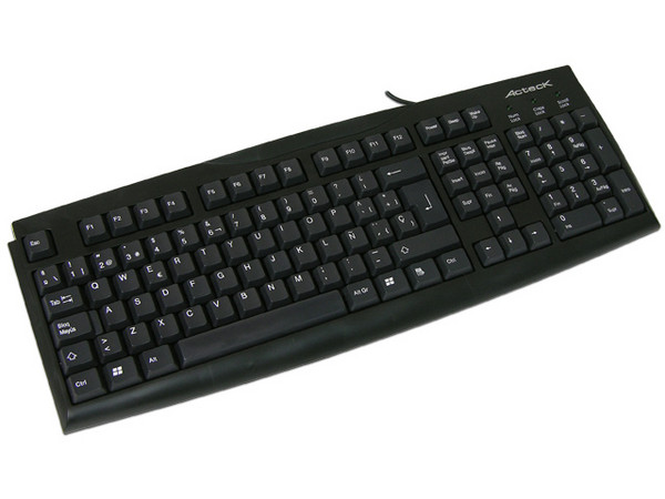 Teclado Acteck Standard AT 9900-1-N, PS/2, Color Negro