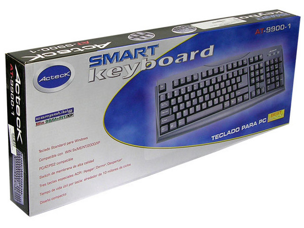 Teclado Acteck Standard AT 9900-1-N, PS/2, Color Negro