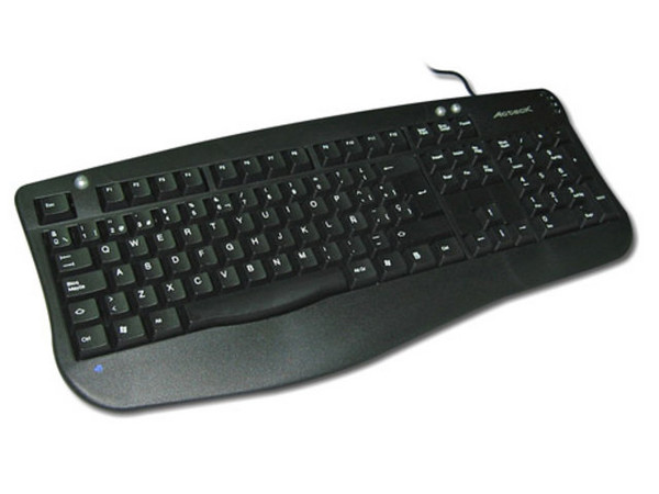 Teclado Acteck AT-9910, PS/2, Color Negro.