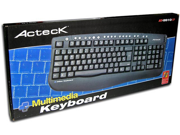 Teclado Acteck Multimedia AT-9910XP, PS/2, Color Negro.